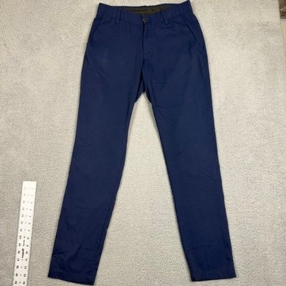 Under Armour Showdown Golf Pants Mens‎ 32x34 Blue Flat Front Lightweight